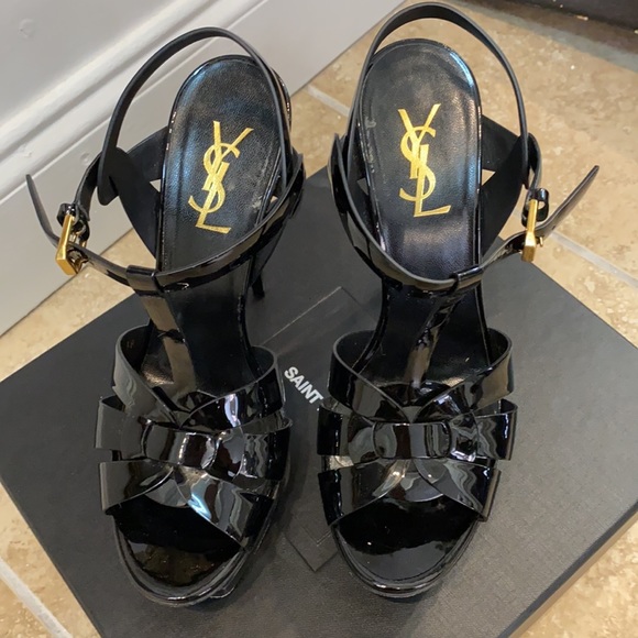 YSL Saint Laurent Tribute platform heels sandals - Picture 3 of 7